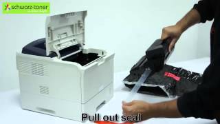 Xerox Phaser 3600 Toner Cartridge Replacement  user guide 106R01370106R01371106R01372 [upl. by Erle301]