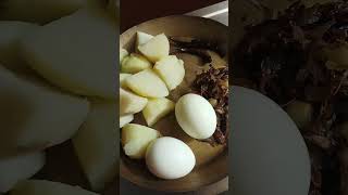 Testy jhala jhala alu dim makha ☺ youtubeshorts resipes curry eggrecipe egglovers [upl. by Analrahc]