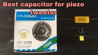 Best capacitor pf for piezo tweeterhow to choose capacitor for tweeters [upl. by Ettelrac]