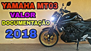 Documentação 2018 da Yamaha MT03 é muito caro [upl. by Sato]