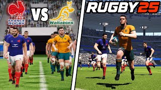 RUGBY 25 EARLY ACCESS  My First Game  France vs Australia  Rugby 25 Gameplay amp Commentry rugby25 [upl. by Hsetirp497]