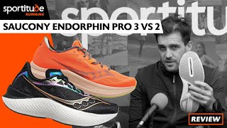 Saucony Endorphin Pro 3 vs 2 Comparison Shoe Review  Sportitude Running [upl. by Free]