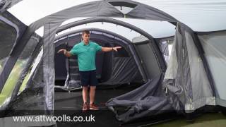 Kampa Studland 8 Air Tent Review 2017 [upl. by Nihs558]