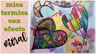 EFECTO VITRAL EN MICA TERMICA  DIY [upl. by Ekyt]