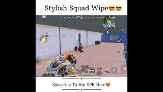 Stylish Squad Wipe😎😎 last Kill🥵🥵 bgmi pubgmobile kalki telugu shorts [upl. by Tinor810]