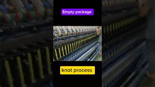 Ring frame machine empty package knotting short short yutube ring frame [upl. by Lemay]