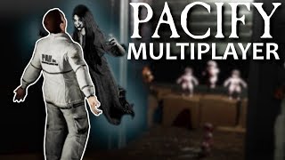 DEMON GIRL CHASES US  Pacify Multiplayer Gameplay  New Horror Game [upl. by Anemix442]