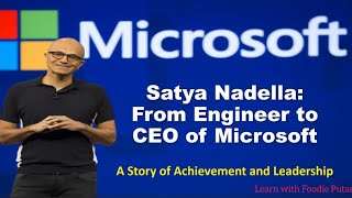 Satya Nadella  CEO of Microsoft  Success Story  Biography amp Networth biography satyanadella [upl. by Euqinomod]