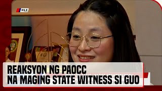 PAOCC kontra na maging state witness si Bamban Mayor Alice Guo [upl. by Aerdnat389]