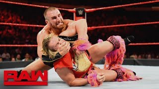 Tyler Breeze vs Mojo Rawley Raw July 16 2018 [upl. by Pacian]