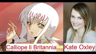 Calliope li Britannias English and Japanese Dub voice reveal [upl. by Gambell]