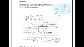 Chapter 2 OpAmp Part 1  Sedra [upl. by Bohlin]