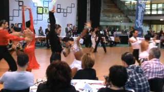 IDSF INTERNATIONAL OPEN LATIN  DSFO 2011  CharlesGuillaume Elena Gusev  14 final Paso Doble [upl. by Ayrolg]