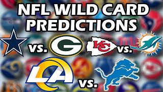 NFL Wild Card Predictions Playoffs [upl. by Nybbor]