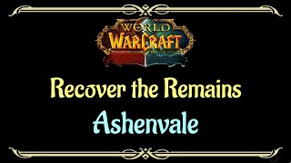 Lets Play  Everyquest  World of Warcraft  Ashenvale  Recover the Remains [upl. by Cerell]