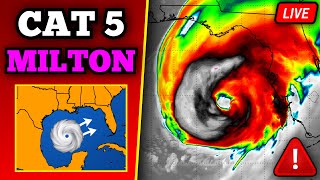 🔴 BREAKING Hurricane Milton Becomes Category 5 Hurricane  Catastrophic Impacts Expected In Florida [upl. by Alden]