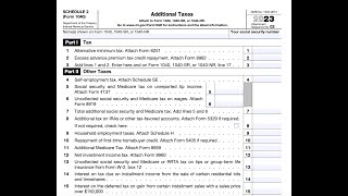 Preparing Form 1040 Lines 16 through 38  2023 Tax Returns [upl. by Ardnazil418]