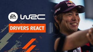 WRC drivers play EA SPORTS WRC for the first time [upl. by Aihsilat]