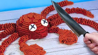 How To Make GIANT KING CRAB  Magnetic Balls amp Stop Motion Cooking Video [upl. by Ameen]