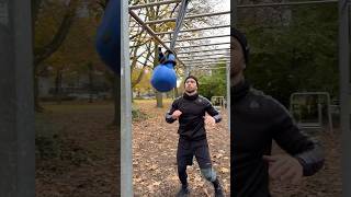 🕹️Outdoor workout for developing explosive arm strength with a kettlebell and Dopa bands🥋judo [upl. by Leahicm]