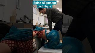 Spine Alignment technique chiropractic chiropractor wellness health backpain neckpain asmr [upl. by Esidnak952]