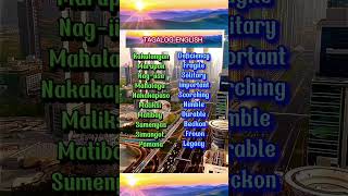 tagalogenglishtranslation lessonstolearn learnenglish ideas vocabulary fypシ゚ shortsfeedshort [upl. by Ocirderf]