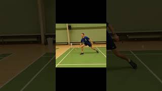 Defensive Powerful forehand in Badminton [upl. by Murtha527]