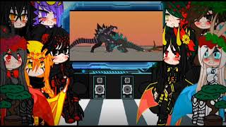 Kaijus fêmeas reagindo a Hakaishin Godzilla parte 3Gacha Club [upl. by Fisken269]