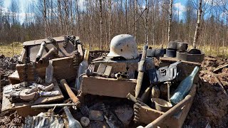 Incredible Relics Found in German Dugouts  Metal Detecting WWII Battlegrounds [upl. by Obala]