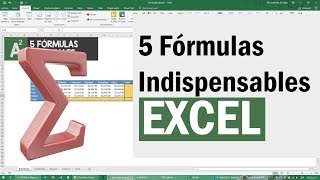 5 Fórmulas de Excel indispensables para tu Trabajo [upl. by Rog]