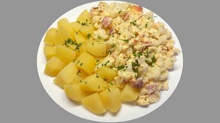 Květákový mozeček se šunkou a bramborami recept [upl. by Billy199]