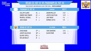 Read CC 1st XI v Padiham CC 1st XI [upl. by Navets]