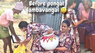 Manimegalai யோட தாத்தா பாட்டிக்கு Pongal dress surprise 😃 Village Series  திடீர் விசிட் 🕺 [upl. by Wimsatt]