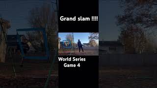 Grand slam in World Series game 4 wiffleball grandslameworldseries [upl. by Einaffets217]