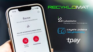 Przelew na konto po wrzuceniu butelki  RECYKLOMAT [upl. by Alliber]