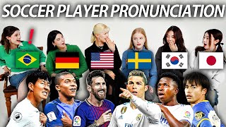 Cristiano Ronaldo Or Lionel Messi  Football Player Pronunciation DifferenceBRUSDESEKRJP [upl. by Tirza47]