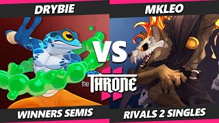 The Throne 2 TOP 8  drybie Ranno Vs MkLeo Forsburn Rivals of Aether 2  RoA2 [upl. by Elitnahc]