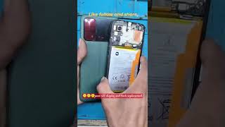 🥰🤫poco c55 display and back replacement🤫🥰please like and subscribe my channel👍thanksssss [upl. by Huoh595]