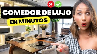 ✅ 10 IDEAS PARA DECORAR TU COMEDOR 😱 Transforma tu Casa en un Espacio de LUJO 🔥 [upl. by Nnairrehs]