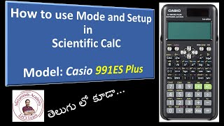 How to use Mode and Setup in Fx991ES Plus 2nd Edition  Mode  Setup  Engineering CalC [upl. by Dnalrag]