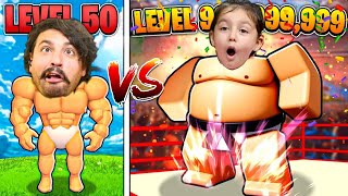 SUMO GÜREŞİ OYUNU BÖLÜM 2 DURMADAN YEMEK YİYORUZ 😄 Roblox Sumo Simulator [upl. by Guevara]