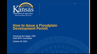 How to Issue a Floodplain Development Permit Oct 2024 [upl. by Eteragram]