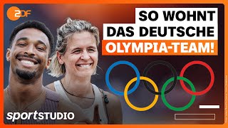 Exklusive Einblicke So sieht das Olympische Dorf von innen aus  Vlog  sportstudio [upl. by Derfnam]