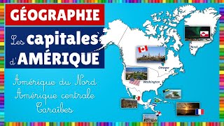 Géographie  Les capitales dAmérique du Nord Amérique centrale et Caraïbes [upl. by Traggat]