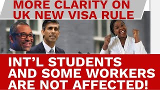 GOOD NEWS FOR STUDENTS AND WORKERS EXEMPT FROM NEW UK RULES Uk visa [upl. by Yaras660]