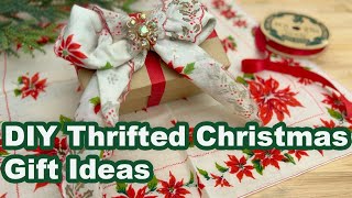 Thrifted Gift Ideas For Christmas Using Vintage Hankies And Brooches [upl. by Sawyer739]