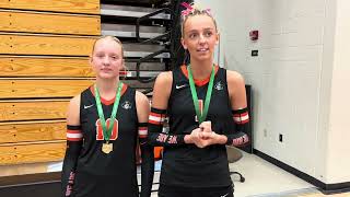 Wheelersburg’s Laikyn Hall and Gracie Perkins discuss district title win over Fairland [upl. by Afatsum]