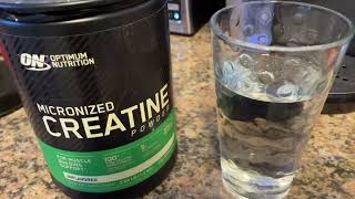 Optimum Nutrition Micronized Creatine Monohydrate Powder Review [upl. by Mungovan296]