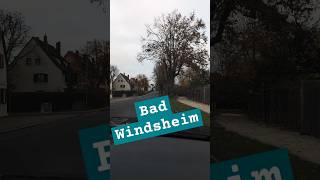 Bad Windsheim  Fahrt durch den Ort verkehr strasse [upl. by Aneehsor360]