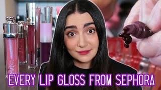 Mixing Every Lip Gloss From Sephora Together [upl. by Eniamat]